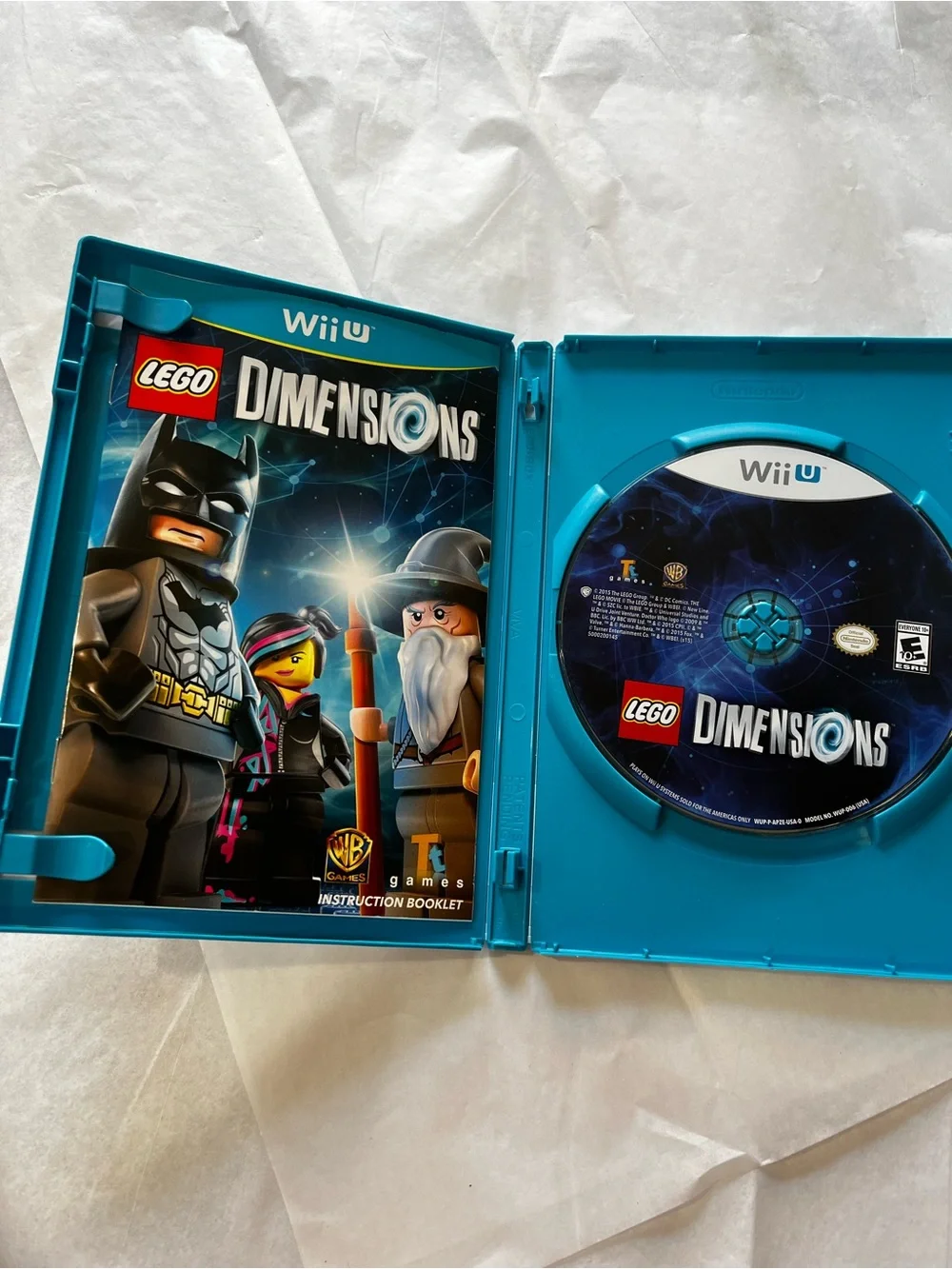 Lego Dimensions Wii U Video Game with Bright Blue Case